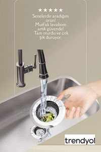 11.5 Cm Büyük Boy Paslanmaz Çelik Lavabo Süzgeci - Evye Süzgeci 11.5 Cm ürün fotoğrafı