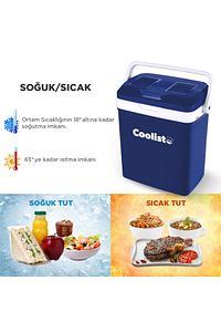 Clt18 12volt/220volt Ac/dc 18 Litre Sıcak/soğuk Oto Buzdolabı ürün fotoğrafı