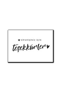 Teşekkür Kartı 100 Adet 5x8 Cm Yorum Kartı ürün fotoğrafı