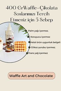 Beyaz Çikolata Sos Waffle-krep-pankek-san Sebastian-kruvasan Sos 400 gram ürün fotoğrafı
