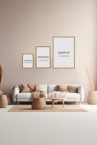 3 Parça Çerçeve Görünümlü Mdf Tablo Seti ürün fotoğrafı