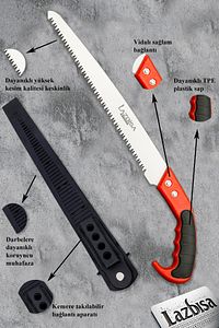 Lz-k18 Budama Makası Budama Testeresi Ve Aşı Çakısı 3 Lü Set ürün fotoğrafı