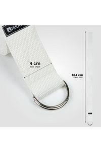 Açık Bej Yoga Kemeri, Doğal Pamuk 184 Cm,yoga Ve Pilates Için Ideal, Light Beige Cotton Yoga Strap ürün fotoğrafı