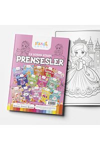 İlk Boyama Kitabım - Prensesler (BÜYÜK RESİMLİ BOYAMA KİTABI) ürün fotoğrafı