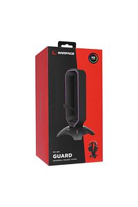 Rm-h66 Guard Siyah Rgb Işıklı 2*usb Port Kulaklık Için Stand ürün fotoğrafı