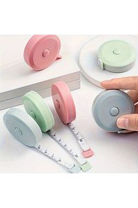 1.5 Metre Otomatik Saran Mini Mezura 3'lü Set - A Kalite - Makaralı Basmalı Terzi Ölçüm Bandı 150 Cm ürün fotoğrafı