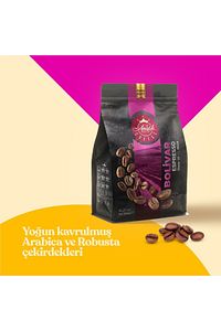 Bolivar Koyu Kavrulmuş (DARK ROAST) Espresso Blend Çekirdek Kahve 1000g | Dolgun Gövde-dengeli Tat ürün fotoğrafı
