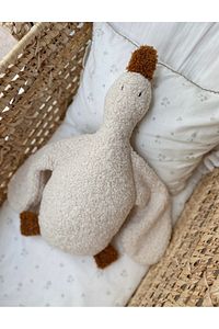 Sevimli Ördek Teddy Bebek Çocuk Uyku Arkadasi Krem/Camel ürün fotoğrafı