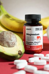 MAGNEZYUM X4 COMPLEX CİTRATE, TAURATE, BİSGLYCİNATE, MALATE + BROMELAİN + KOLAJEN+ H.ASİT+D+B12+B6 ürün fotoğrafı