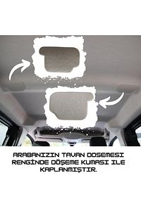 Rifter-Berlingo-Proace City-Doblo-Opel Cam Tavansız Ara Bölme Demiri Kapakları 2 Adet Kumaşı Kaplı ürün fotoğrafı
