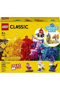 ® Classic Yaratıcı Şeffaf Yapım Parçaları 11013 - Çocuklar İçin Yaratıcı Yapım Seti (500 Parça) ürün fotoğrafı