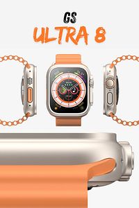 Gs8 Watch 8 Ultra 49mm Uyumlu Gerçek Kordon Kilitlemeli Akıllı Saat Çift Kordonlu ürün fotoğrafı