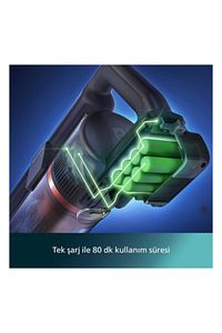 7000 Serisi Aqua 25.2 V Kablosuz Dik Süpürge, PowerCyclone 12, 80 dk'ya Kadar Şarj, XC7053/01 ürün fotoğrafı