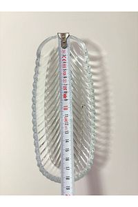 Santa Cam Kayık Tabak Sunumluk 20 Cm Sunum Tabağı ürün fotoğrafı