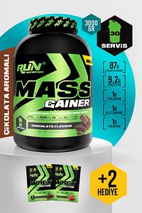 Gainer - 3 Kg - Çikolata Aromalı - 30 Servis - Hediyeli ürün fotoğrafı