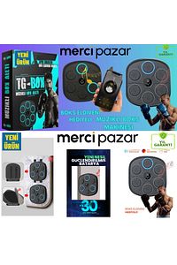 Boks Standı Yumruk Sayan Boks Makinesi Blut Hop Rgb Müzikli Eldiven Hediyeli (BÜYÜK BOY) ürün fotoğrafı