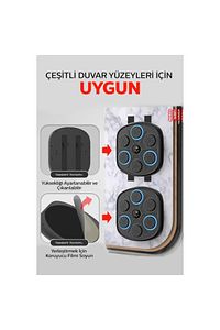 Boks Standı Yumruk Sayan Boks Makinesi Blut Hop Rgb Müzikli Eldiven Hediyeli (BÜYÜK BOY) ürün fotoğrafı