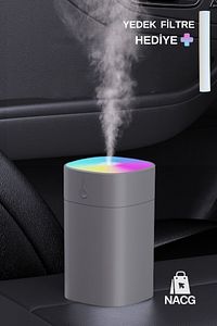 H2O Humidifier 400 Ml Ulrasonik Hava Nemlendirici Buhar Makinesi Ve Aroma Difüzörü H2o 4507 ürün fotoğrafı