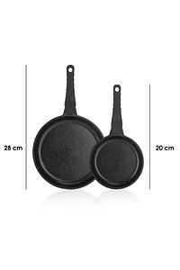 Famos Xl Döküm Tava Seti 2 Parça-gri ürün fotoğrafı