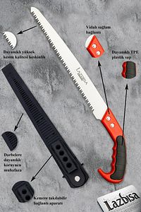 Lz-k20 Budama Makası Budama Testeresi Ve Aşı Çakısı Bıçağı Bahçe Seti 3 Lü Set ürün fotoğrafı