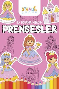 İlk Boyama Kitabım - Prensesler (BÜYÜK RESİMLİ BOYAMA KİTABI) ürün fotoğrafı