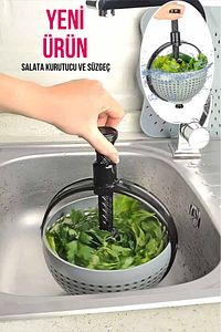 Yeni Ürün Express Salata Kurutucu Süzgeç Çok Amaçlı Sebze Kurutucu Fma55022 ürün fotoğrafı