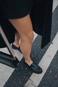 Kadın Loafer Günlük Klasik Ayakkabı Casual Makosen Fonle siyah ürün fotoğrafı
