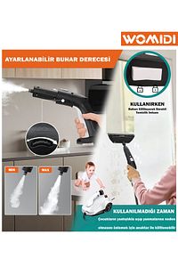 SW618-D Çok Fonksiyonlu 26 Parça Buharlı Temizleyici Paspas - Buharlı Temizlik Makinası ürün fotoğrafı