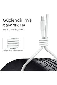 By Woyax Iphone 15 16 - 15 16 Pro - 15 16 Plus - 15 16 Pro Max -16e Uyumlu Type-c Şarj Kablosu 1.2m ürün fotoğrafı