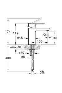 Fold S A42532 Lavabo Bataryası Krom ürün fotoğrafı