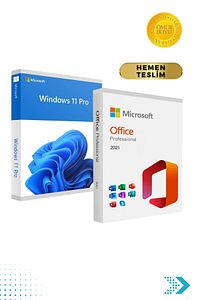 Windows 11 PRO + Office 2021 PRO Dijital Lisans Anahtarı ÖMÜR BOYU GARANTİLİ ESD KEY HEMEN TESLİM ürün fotoğrafı