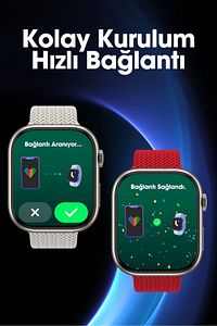 Watch 8 hk 9 Pro+ Plus Akıllı Saat Hd Ekran Oyun yükleyebilme Özelikli Yapay Zekalı ürün fotoğrafı