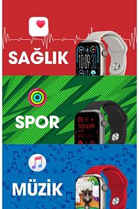 Watch 8 hk 9 Pro+ Plus Akıllı Saat Hd Ekran Oyun yükleyebilme Özelikli Yapay Zekalı ürün fotoğrafı