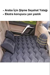 Şişme Yatak Araba Ve Kamp Yatağı Çanta Elektrikli Pompa Tamir Kiti Ve Yastıklı Yatak Seti ürün fotoğrafı