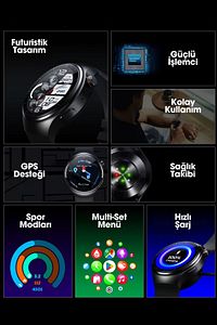 N61 Çift Kameralı Sim Kartlı BTK Kayıtlı Yeni Nesil Akllı Saat + Ultra Watch 2 Ürün 1  Arada ürün fotoğrafı