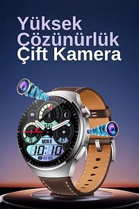 N61 Çift Kameralı Sim Kartlı BTK Kayıtlı Yeni Nesil Akllı Saat + Ultra Watch 2 Ürün 1  Arada ürün fotoğrafı