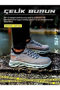 Spor İş Ayakkabısı Air Taban Ortopedik Çelik Burunlu Iş Ayakkabısı Sb ürün fotoğrafı