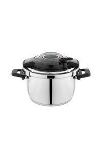 Cooky Düdüklü Tencere Seti 4+6,5 L-Siyah/Gri ürün fotoğrafı