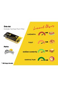 Taze Kaşar Peyniri 700gr - 3'lü Paket ürün fotoğrafı