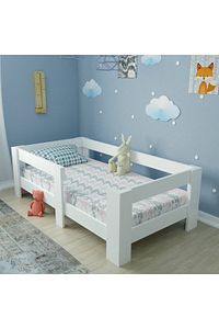 Montesorri 70x130 Yatak Uyumlu Mdf Beyaz Çocuk Karyola ürün fotoğrafı
