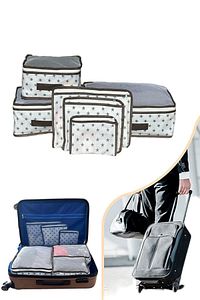 6'lı Valiz Düzenleyici Bavul Içi Organizer Set Seyahat Hurcu ürün fotoğrafı