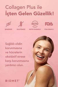 Collagen Plus 5000 Mg Kolajen Tip 1-2-3 Arı Sütü Biotin %100 Saf Ve Doğal Diyet Takviyesi ürün fotoğrafı