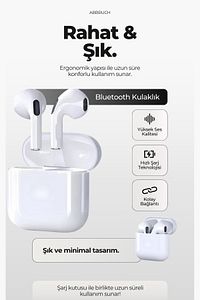 Pro 5 Ios Android Uyumlu Dokunmatik Bluetooth Kulaklık 8d Stereo Hd Ses ürün fotoğrafı