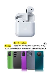 Pro 5 Ios Android Uyumlu Dokunmatik Bluetooth Kulaklık 8d Stereo Hd Ses ürün fotoğrafı