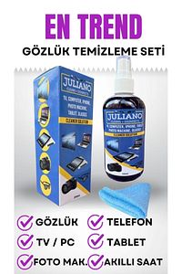 Tv Ekran Temizleme Spreyi Mikrofiber Temizleyici Bez Hediye (150 ML) ürün fotoğrafı