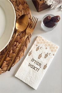 Baskılı Peçete ( Iftar Vakti -) 24'lü Paket Ramazan Sofralarına Özel ürün fotoğrafı