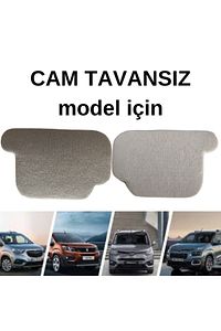 Rifter-Berlingo-Proace City-Doblo-Opel Cam Tavansız Ara Bölme Demiri Kapakları 2 Adet Kumaşı Kaplı ürün fotoğrafı