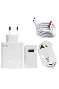 Type-c 67w (WATT) Ultra Hızlı Şarj Aleti Adaptör Kablo Set ürün fotoğrafı