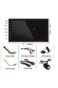 Sn-7002a 7 Inç Carplay Li 2 Gb Ram 32 Gb Hafıza Android Dauble Oto Teyip Wi-fi Youtube Google ürün fotoğrafı
