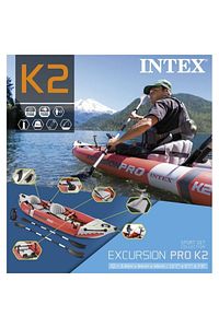 Excursion Pro Kayak K2 Çift Kişilik Şişme Kano Set (180 KG) ( 384 X 94 X 46 Cm ) ürün fotoğrafı